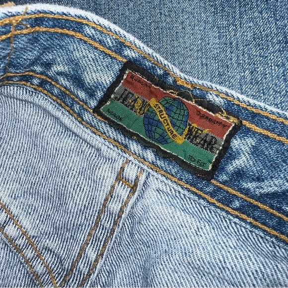 Vintage 90s Baggy Jeans Loose Skater Casual Indie Structure Jeans - Picture 4 of 7